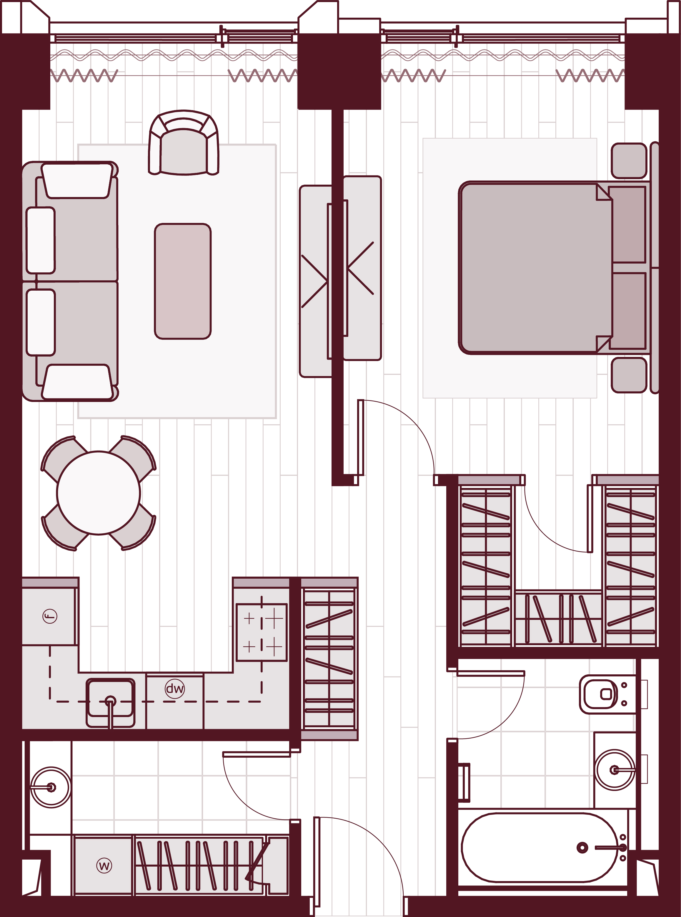 Планировка 2-комн.