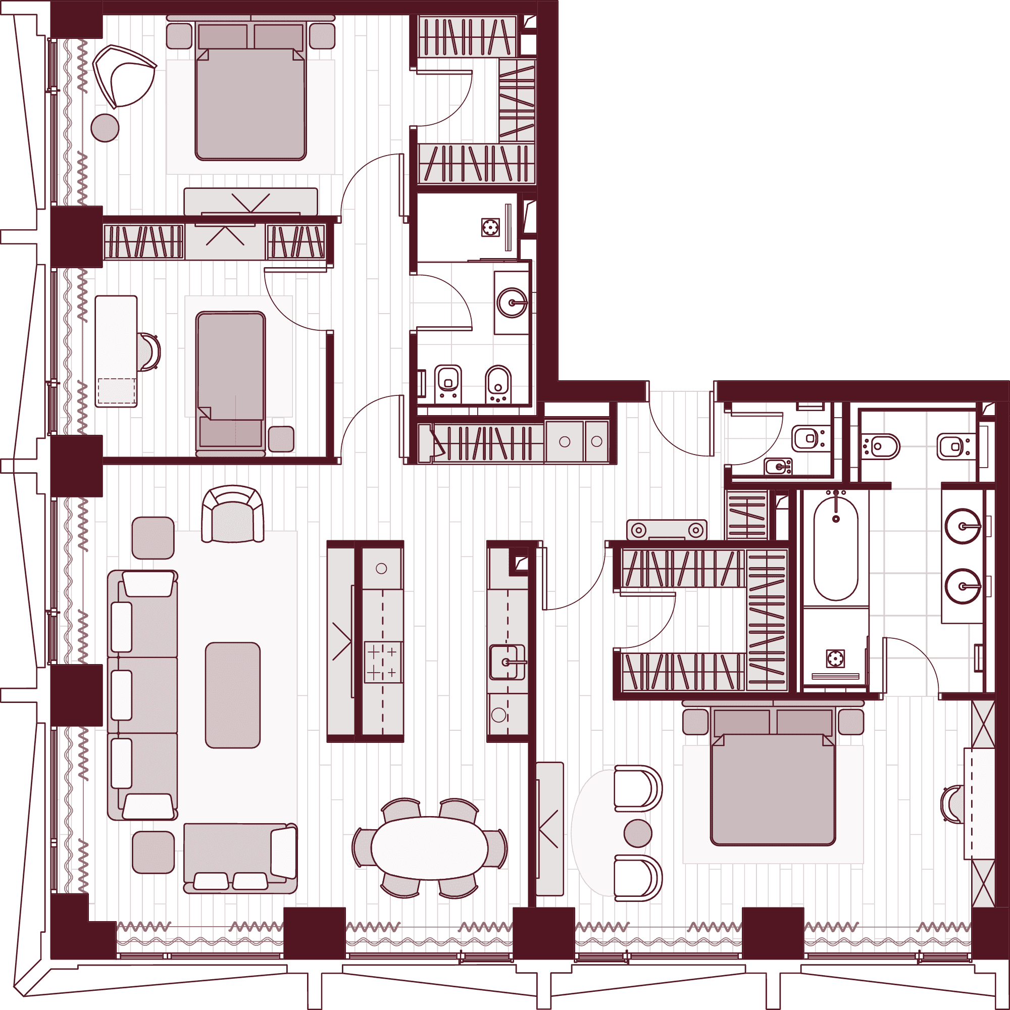 План квартиры Central Park Tower