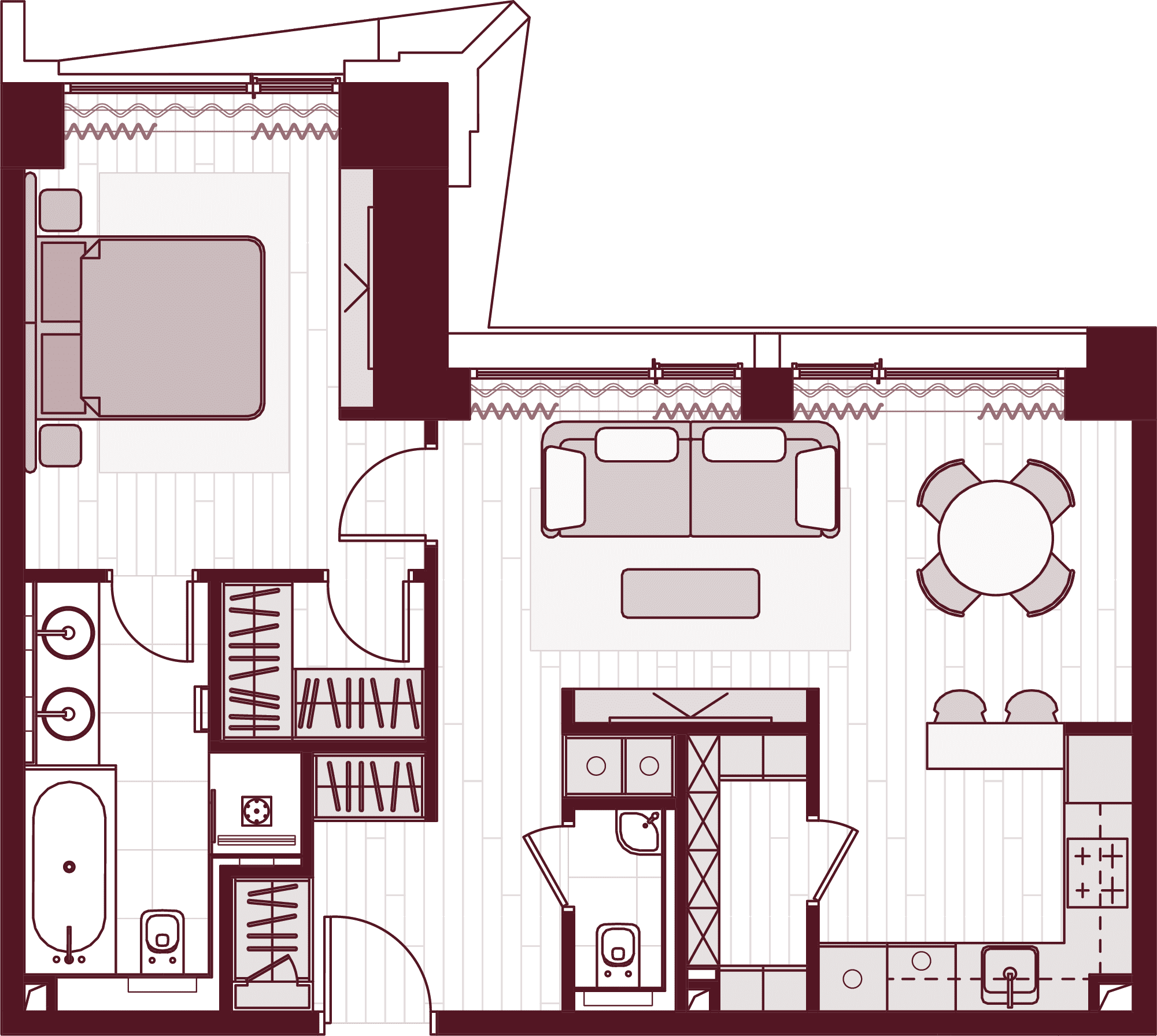 План квартиры Central Park Tower