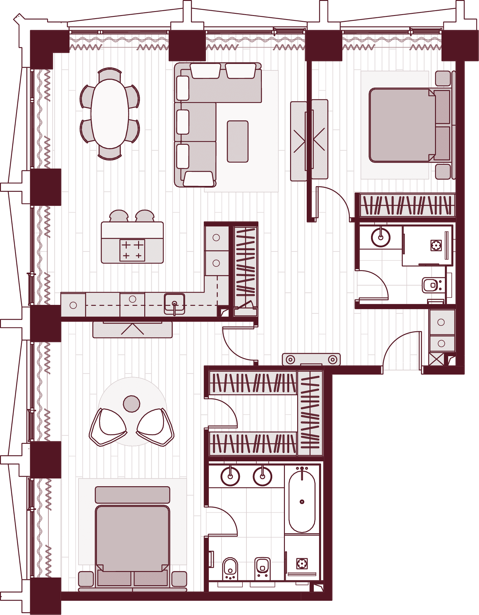 План квартиры Central Park Tower