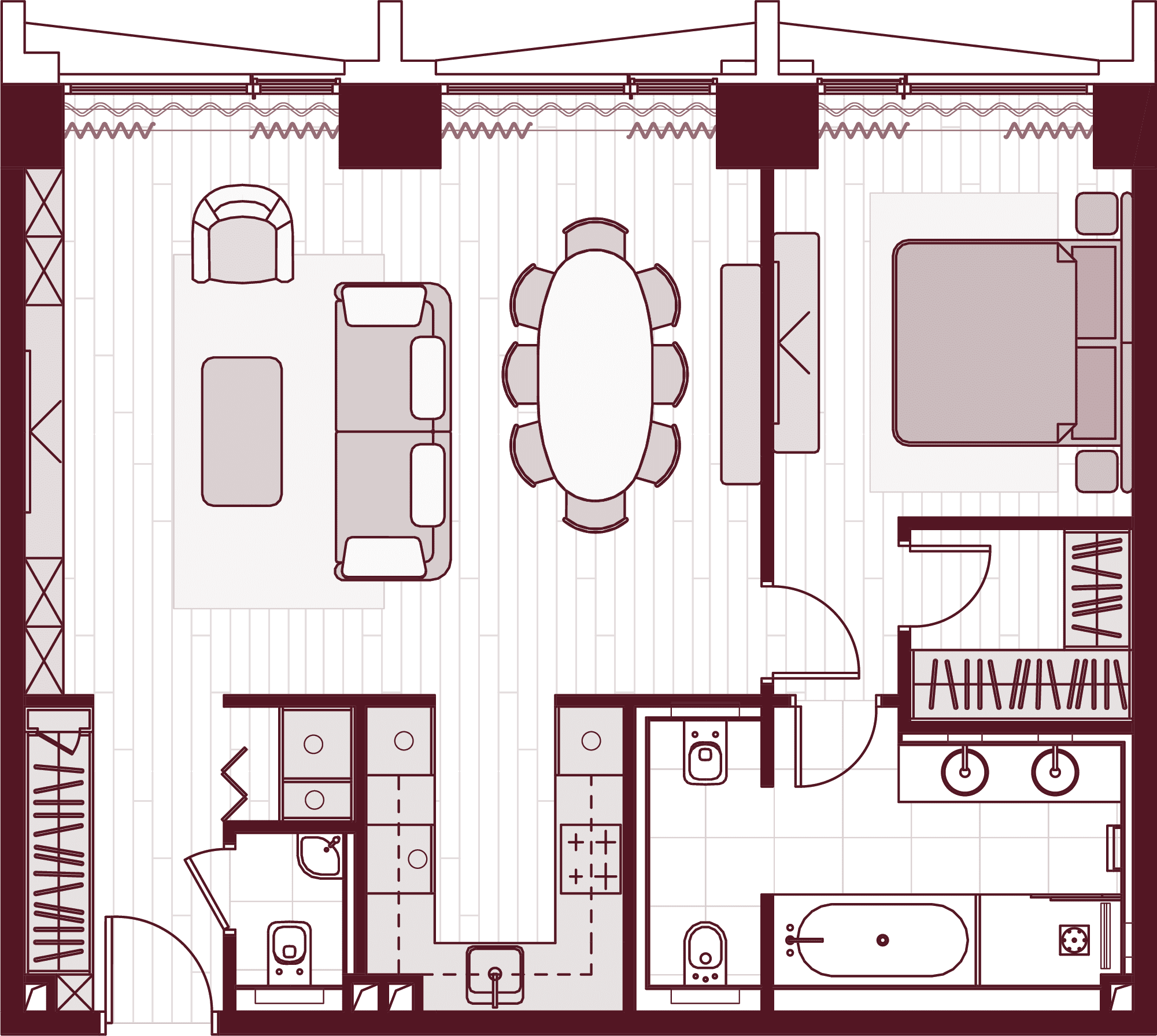 План квартиры Central Park Tower