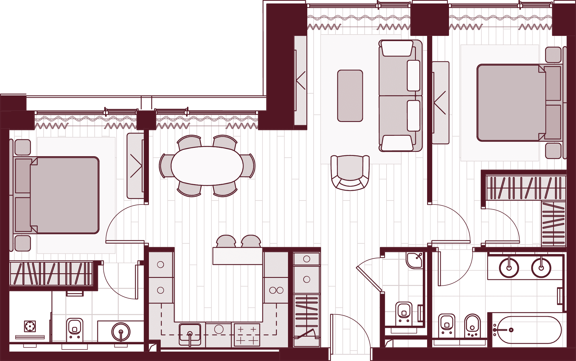 План квартиры Central Park Tower