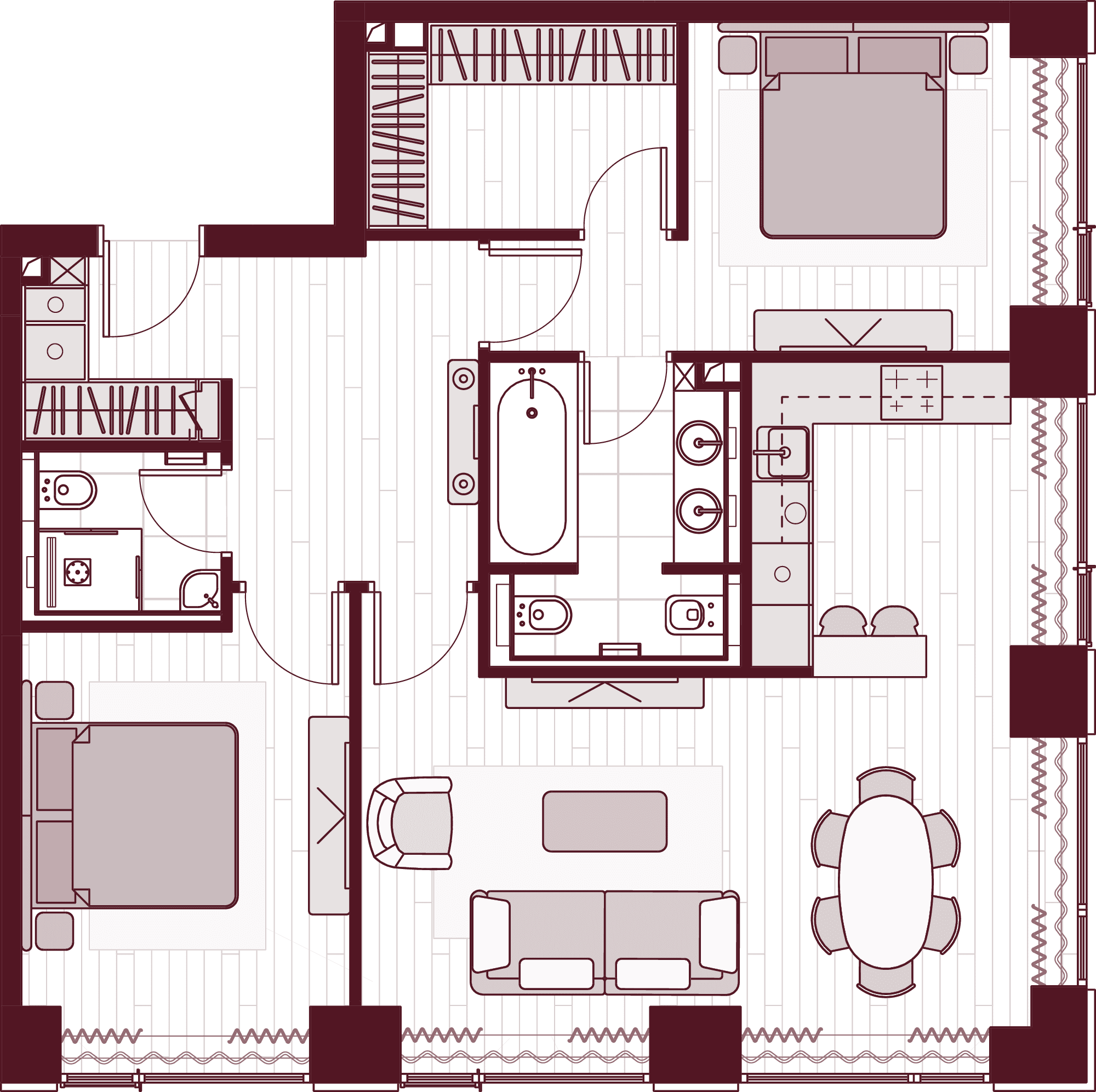 План квартиры Central Park Tower