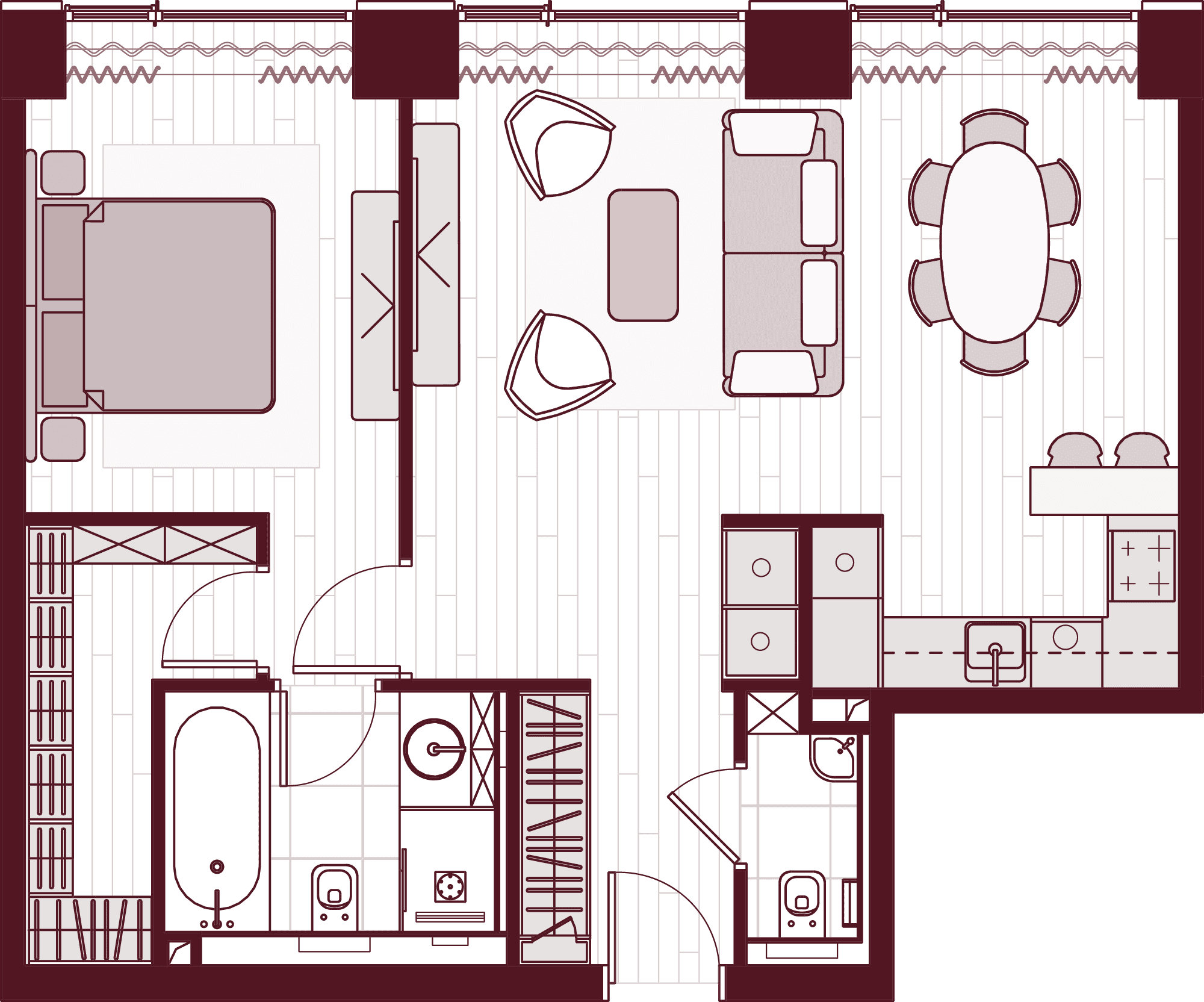 План квартиры Central Park Tower