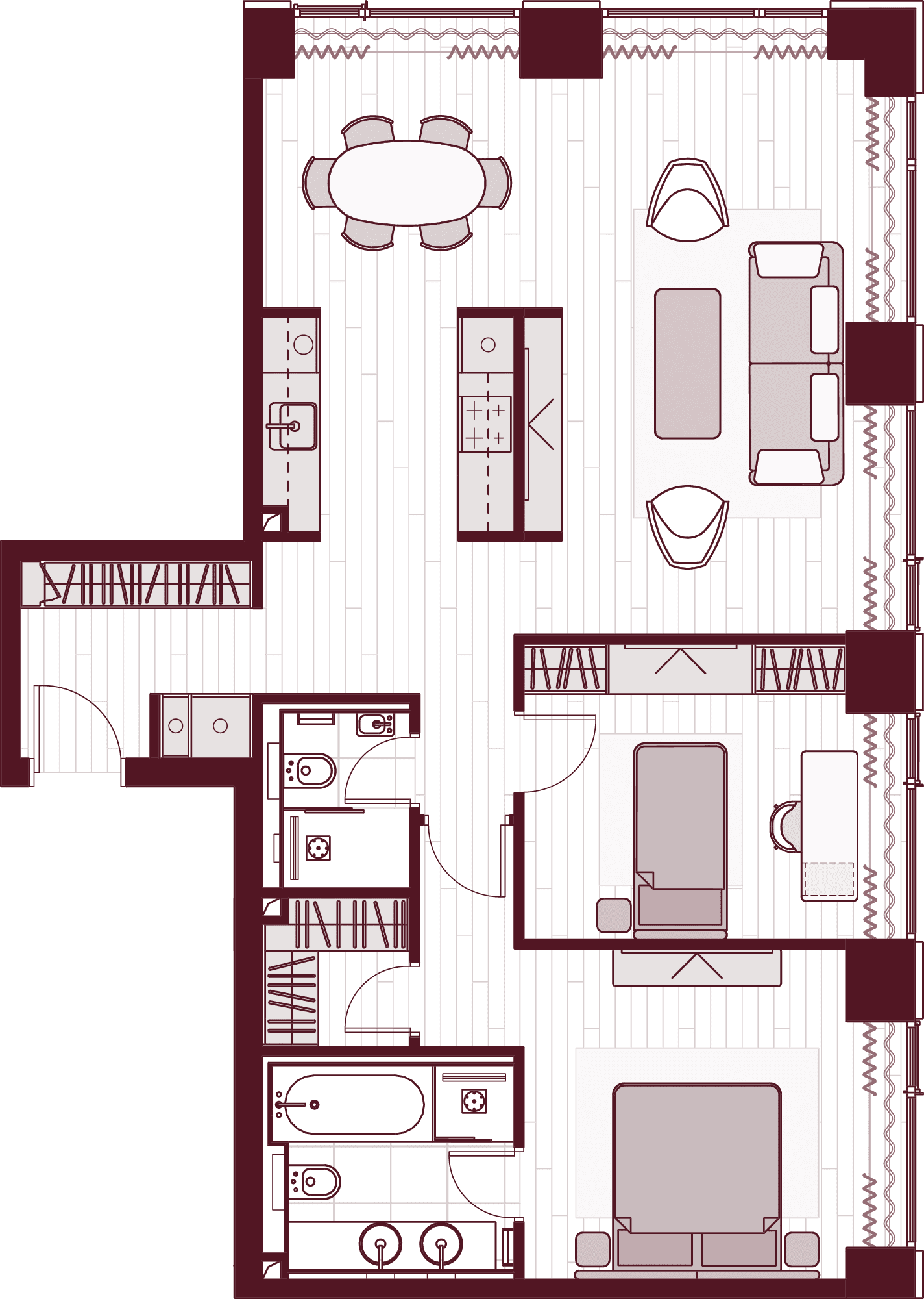 План квартиры Central Park Tower