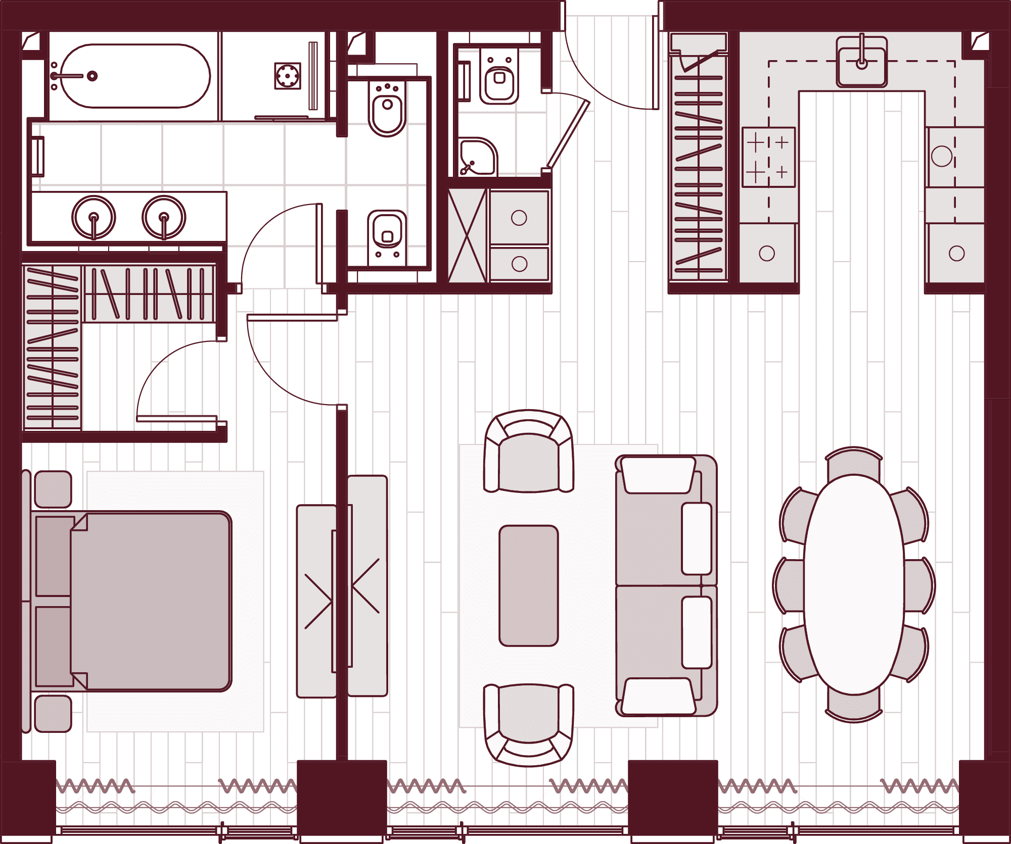 План квартиры Central Park Tower