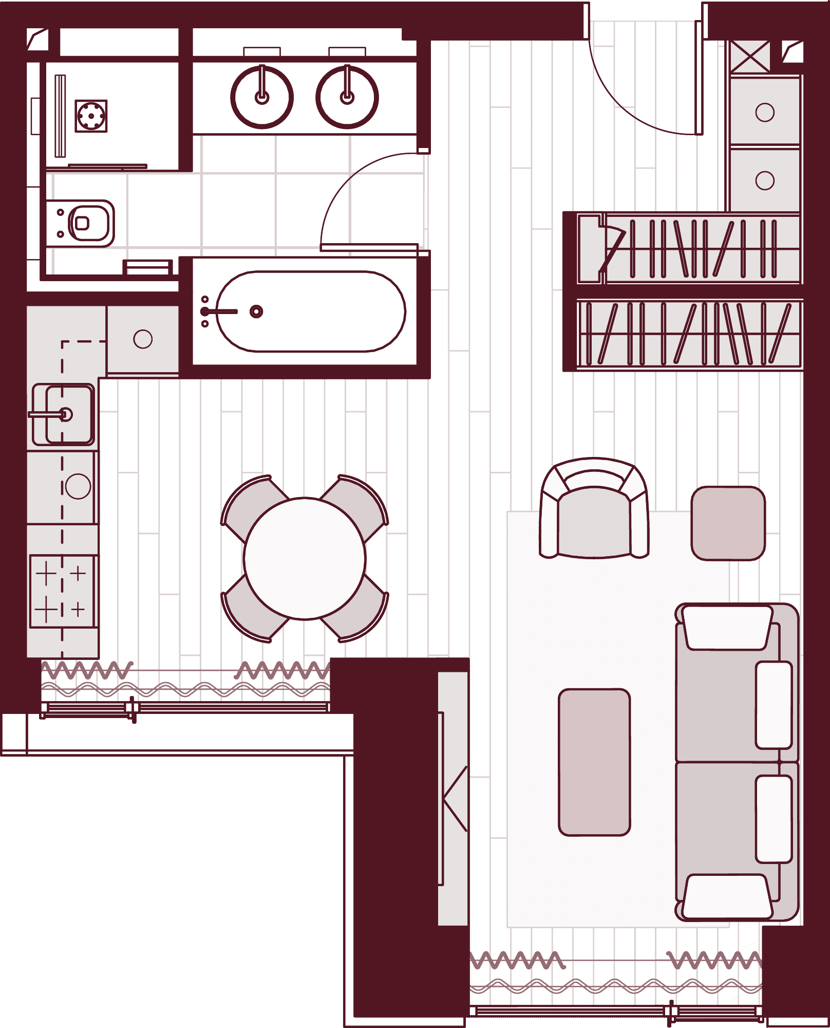 План квартиры Central Park Tower