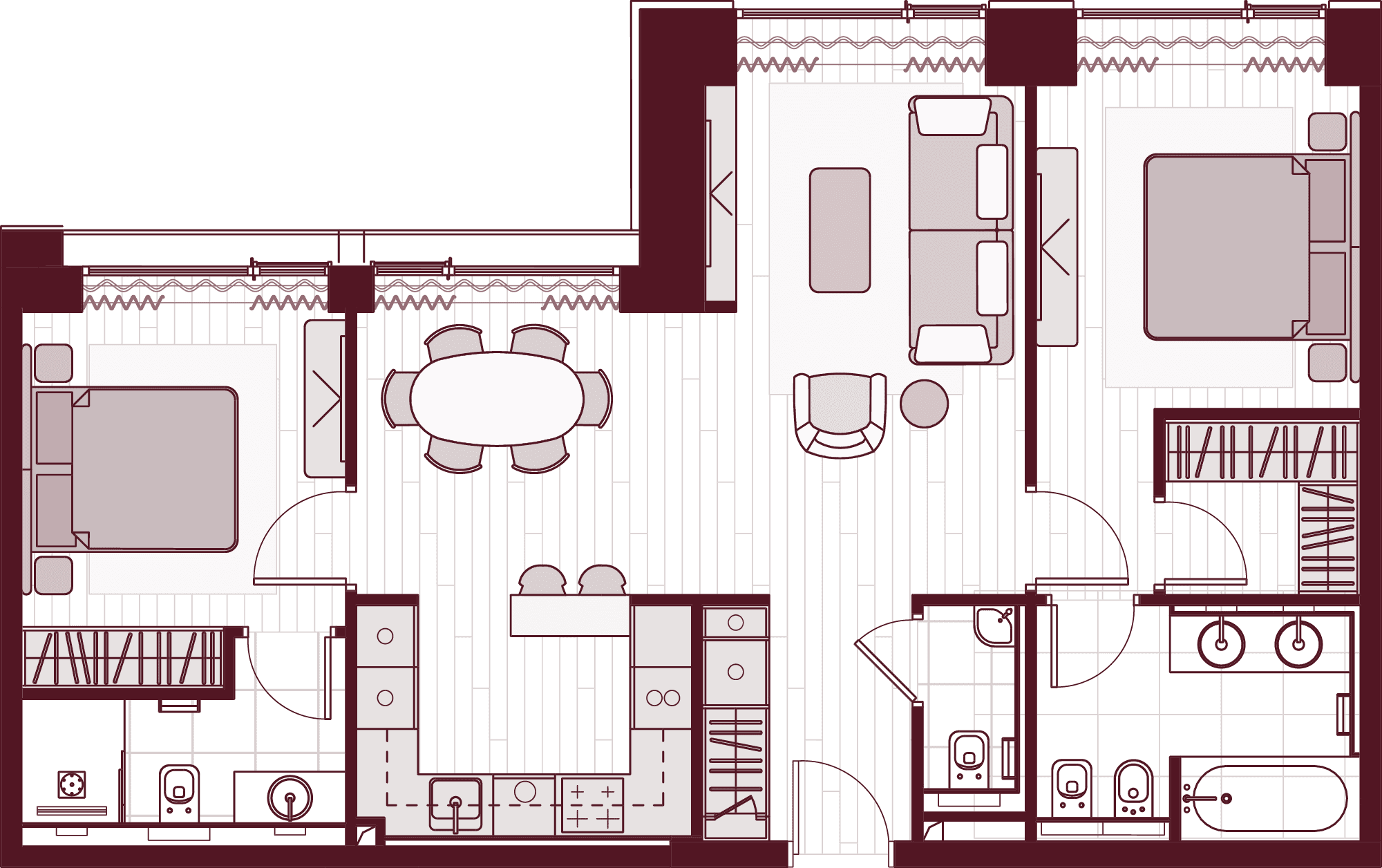 План квартиры Central Park Tower