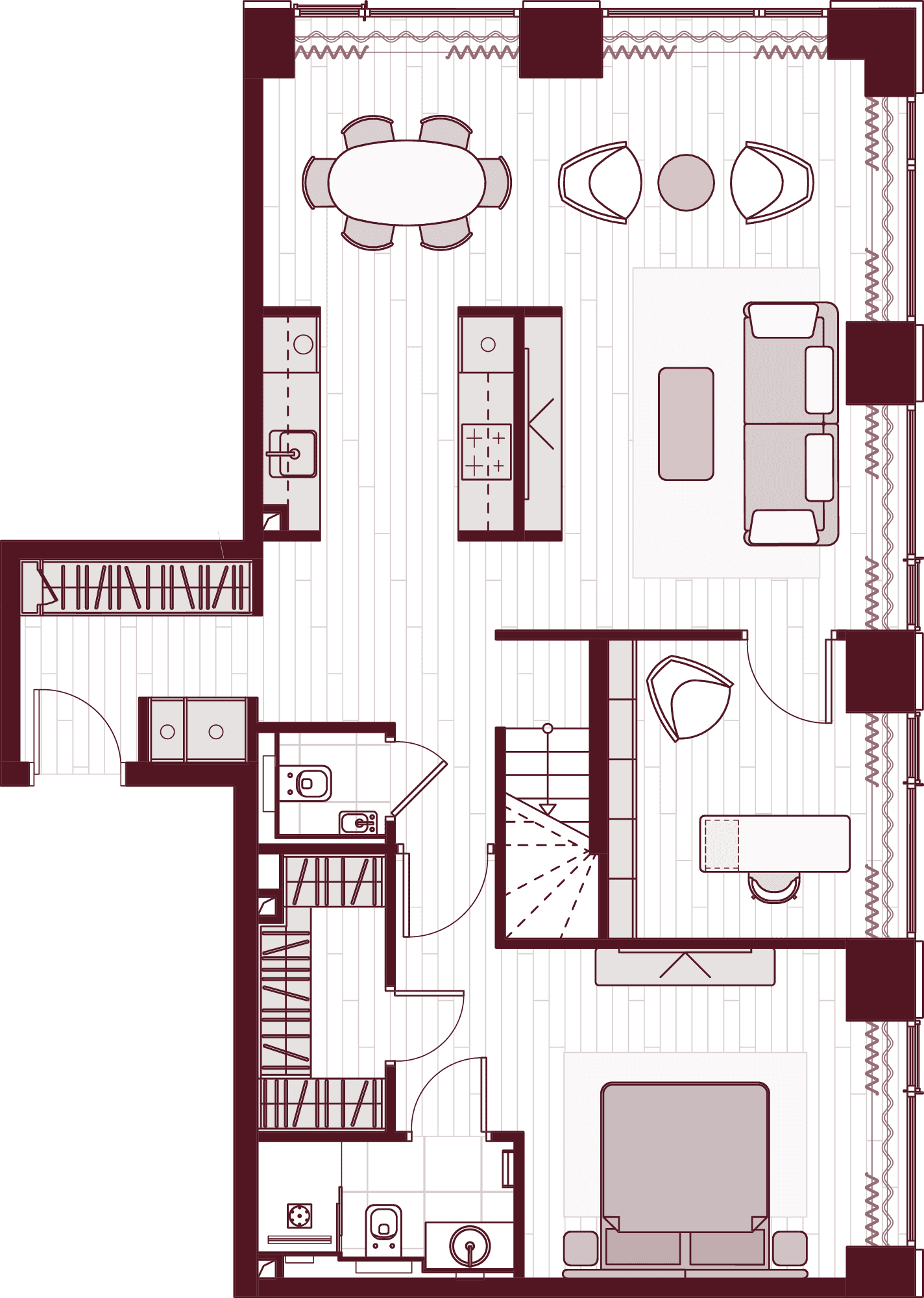 План квартиры Central Park Tower