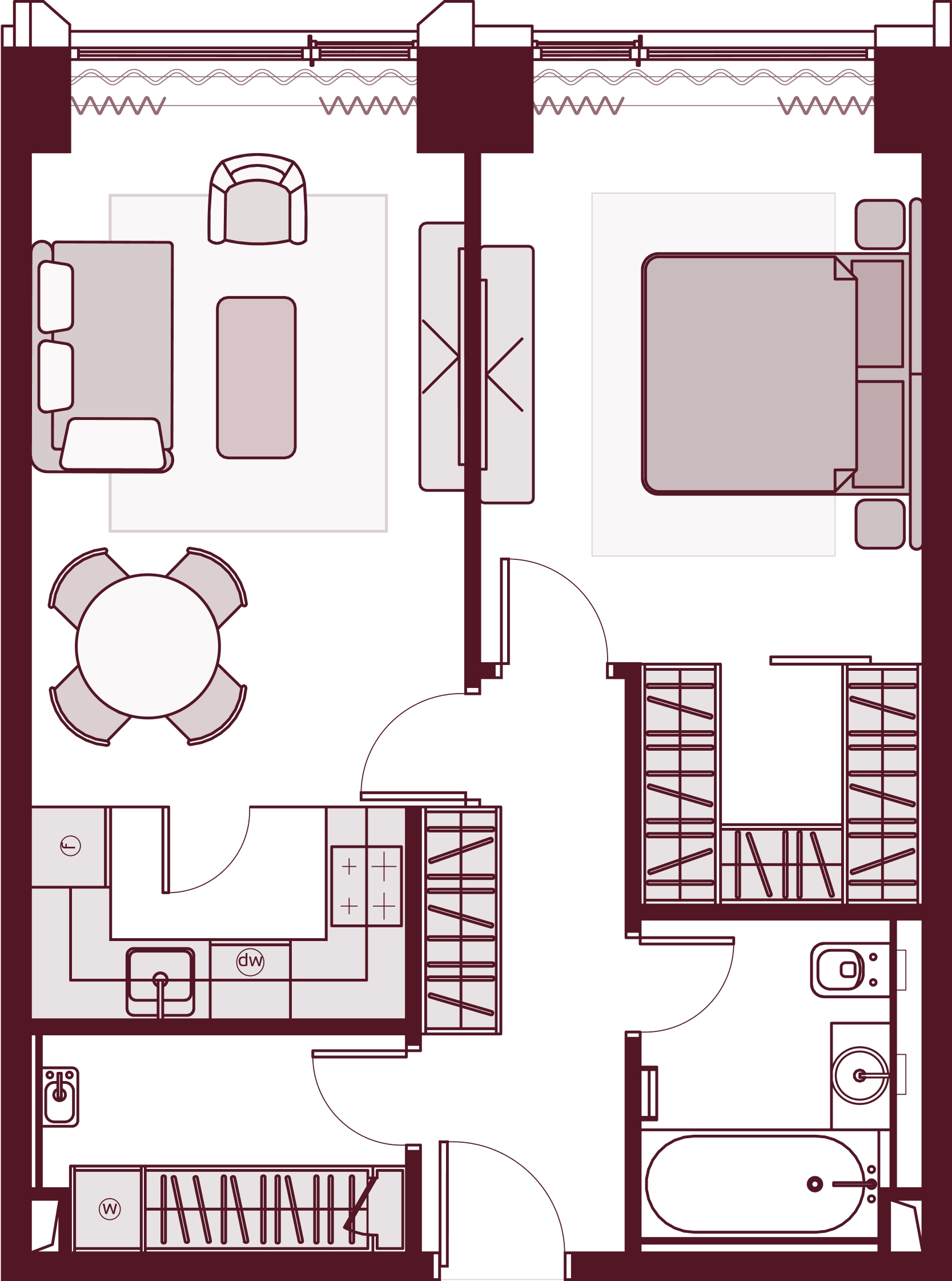 Двухкомнатные